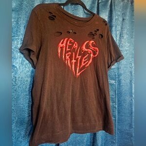 Torrid Black Relaxed Fit T-Shirt